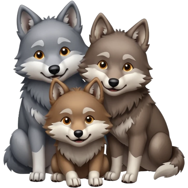 Wolf pack besties emoji