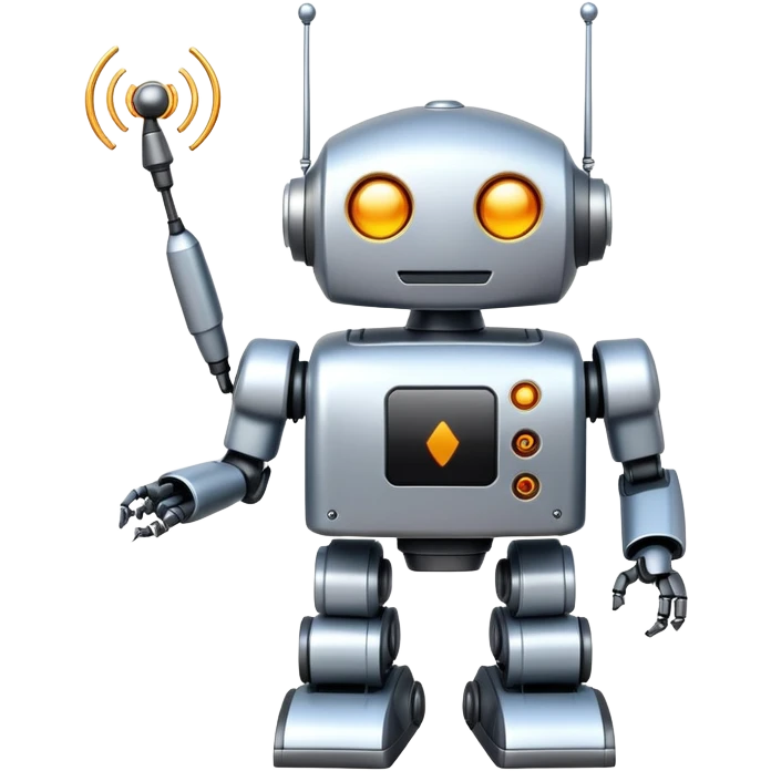robot with antenna emoji