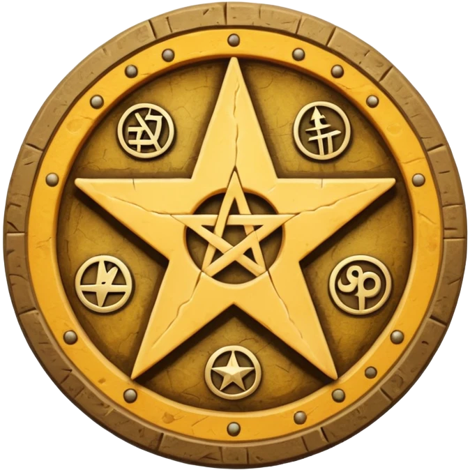 cheese wheel witchcraft occult pentagram emoji