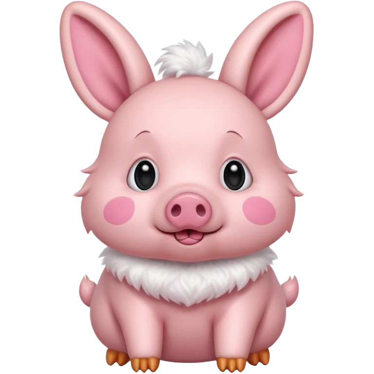 Can you do a mix of a bunny and a pig emoji