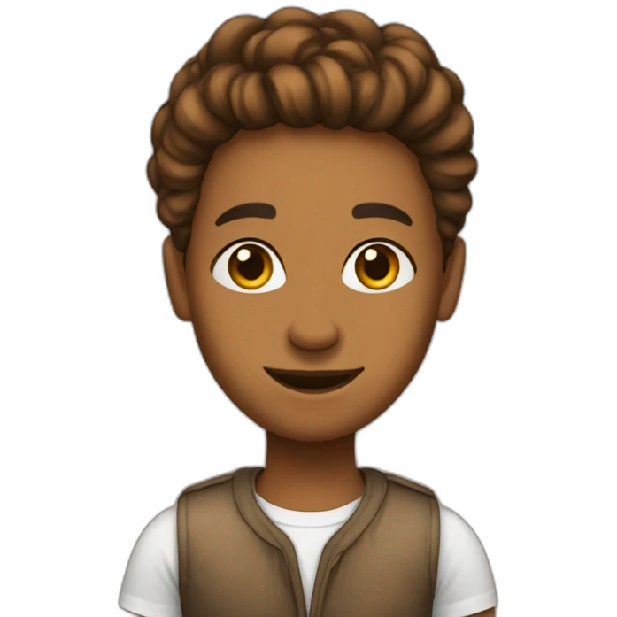 Un brownskin avec des twist emoji