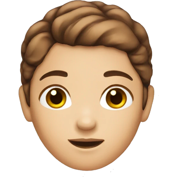 Mermaid with short brown hair and brown eyes emoji