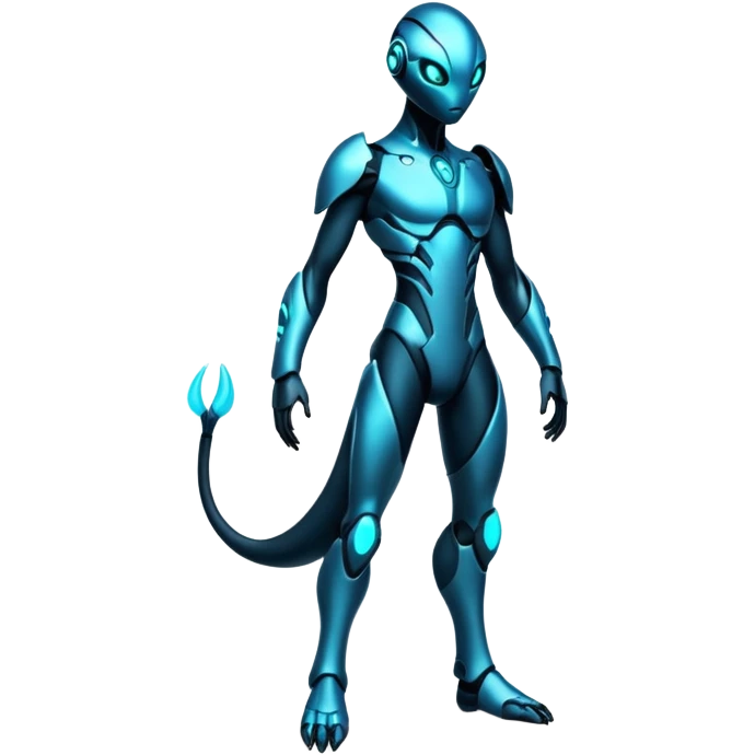 Futuristic Modern Epic Edgy Fakémon-creature-hybrid Full Body emoji