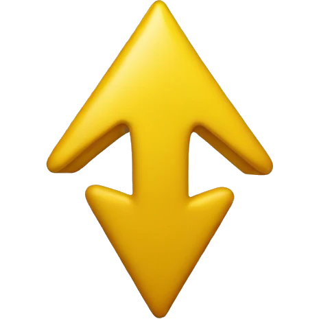 curved yellow arrow emoji
