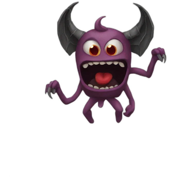 Demon dans une tv emoji