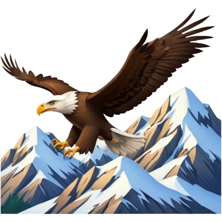 🏔️🦅 emoji
