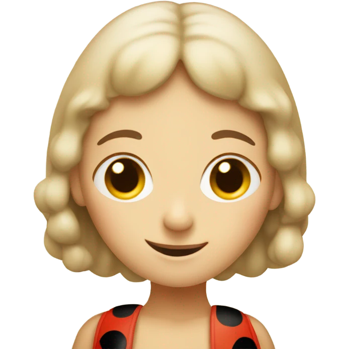 Beige lady bug emoji