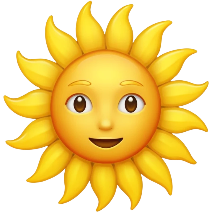 The Sun (star) emoji
