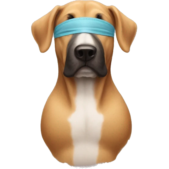 Dog wearing a mask  emoji