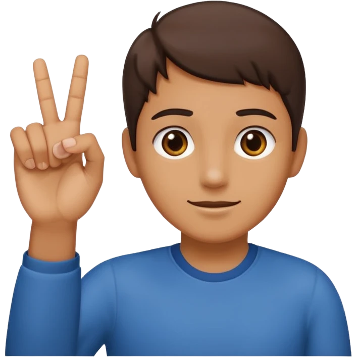 Make a person holding up one hand 6 and the outher a 7 emoji