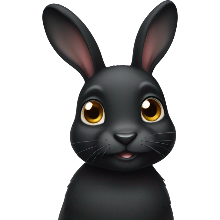 Black rabbit emoji