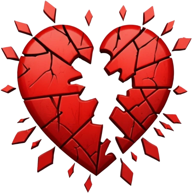 Broken heart emoji