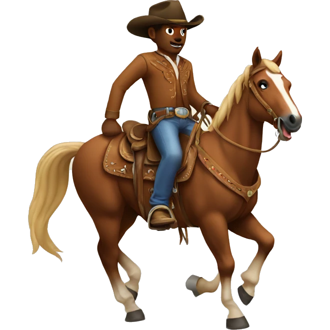 Cowboy on horse  emoji