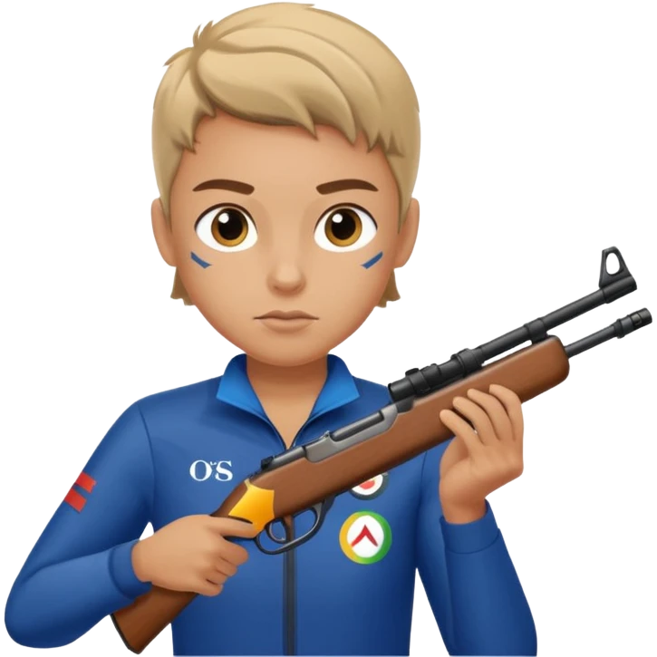 athlete with rifle shooting, in Olympics emoji