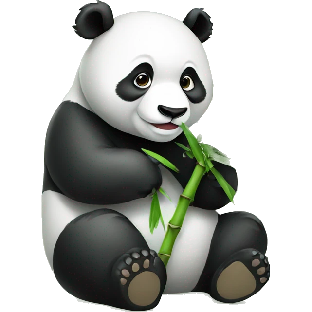 Panda with bamboo emoji