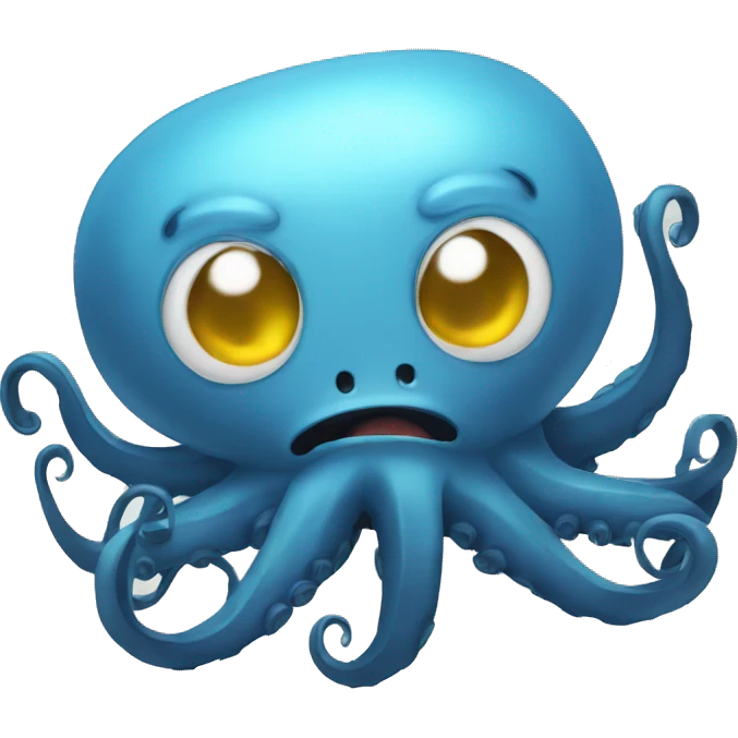 Octopus having a mental breakdown emoji