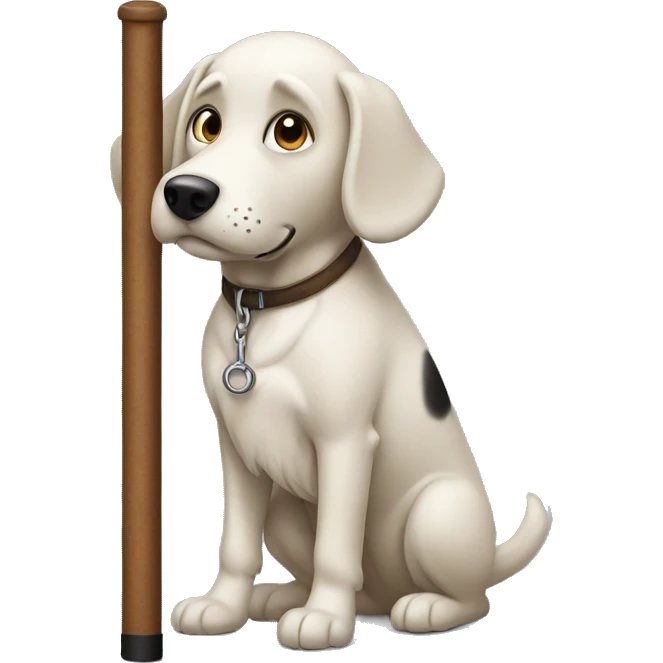 Make a dog with a pole emoji