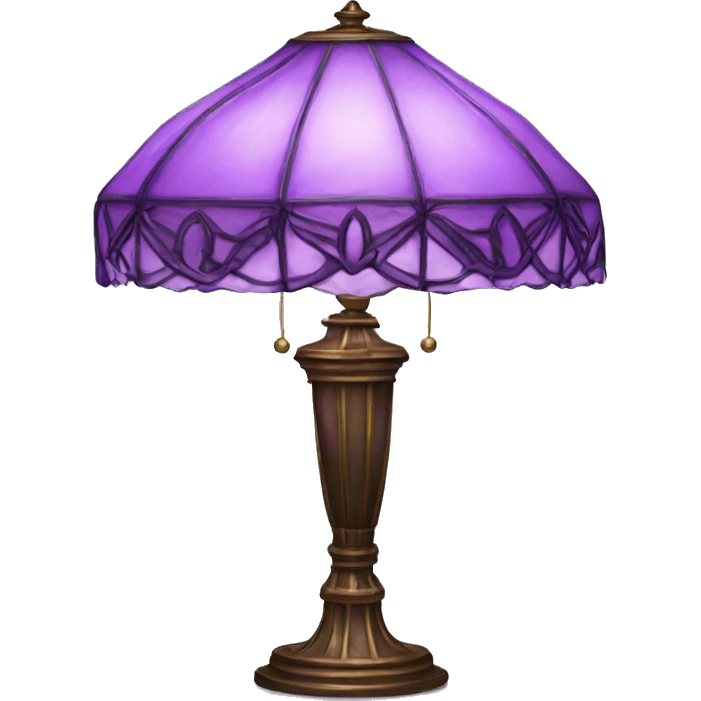 Purple Tiffany lamp emoji
