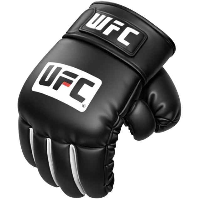 Black and white UFC Glove emoji