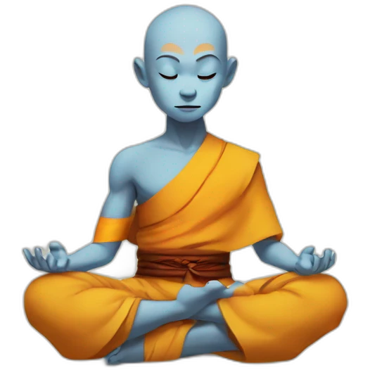 aang meditating emoji