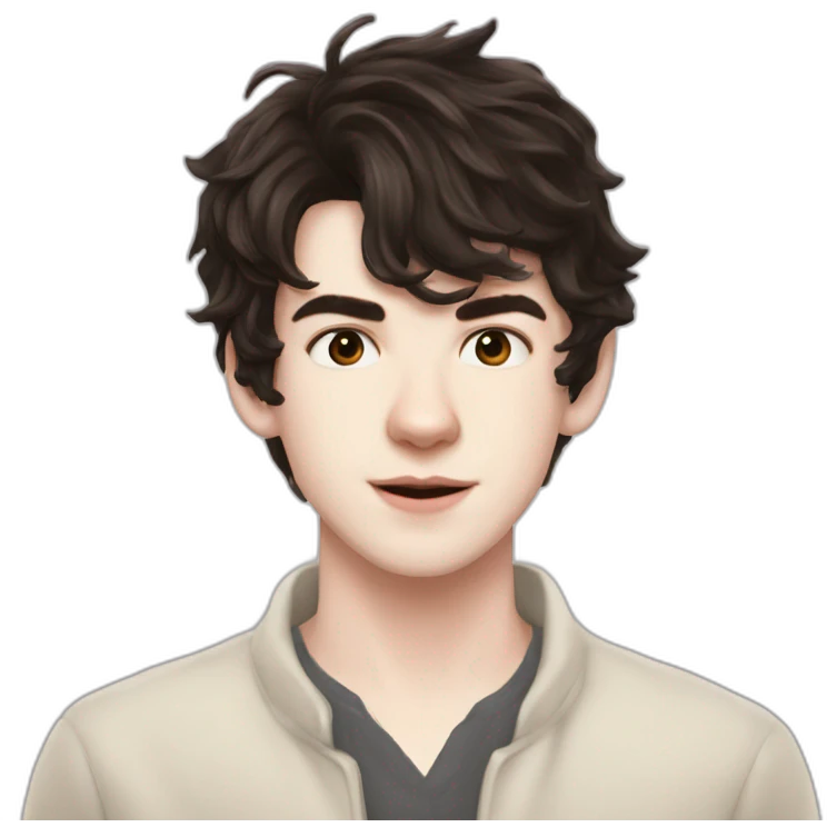 Skandar Keynes hair down emoji