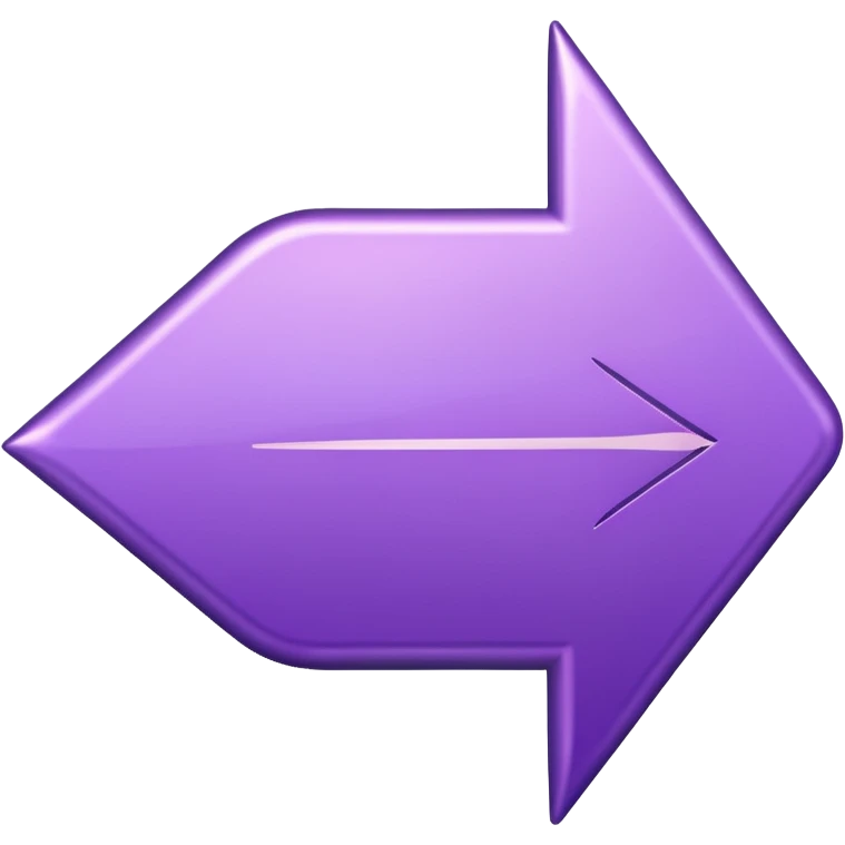 seta para direita roxa emoji