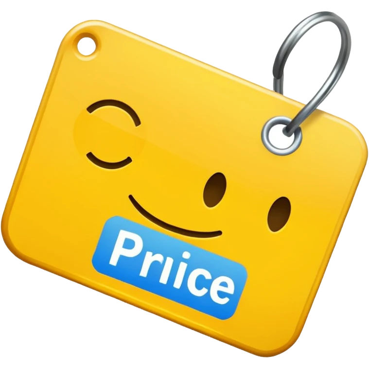  yellow white Price tag emoji