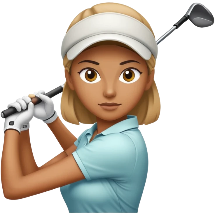 Female golf swing emoji
