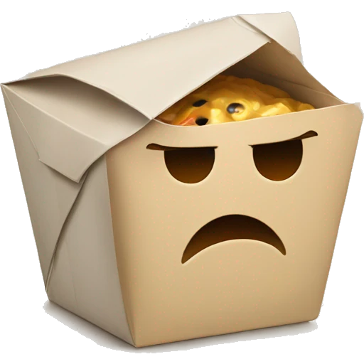 crying Chinese takeout  emoji