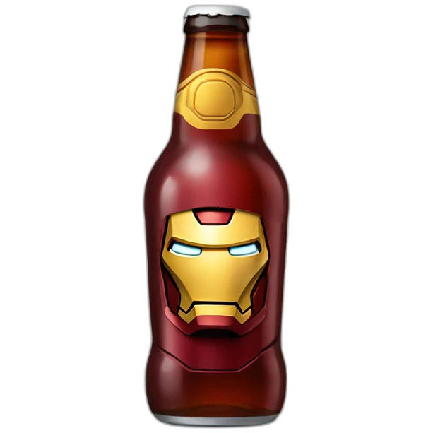 Ironman qui boit une bière emoji
