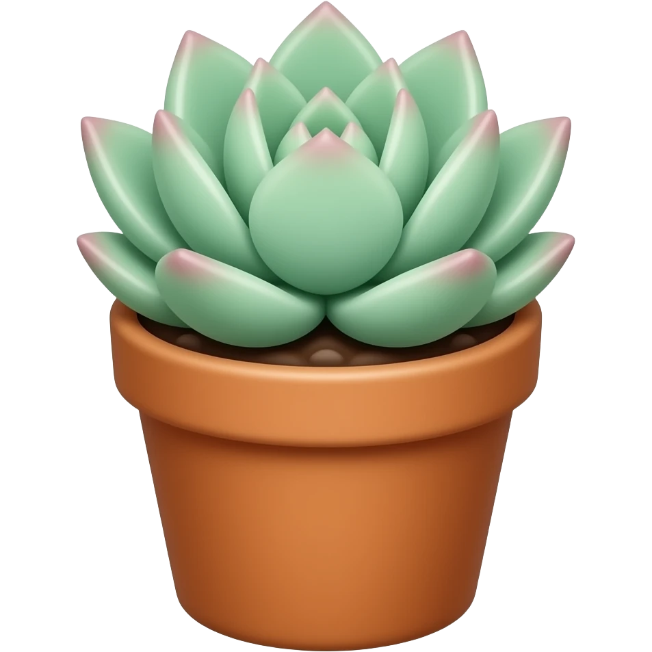Echeveria in a pot emoji