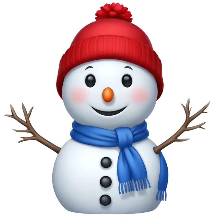 Mad snowman emoji