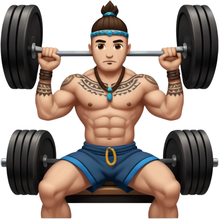 shaman bench press emoji