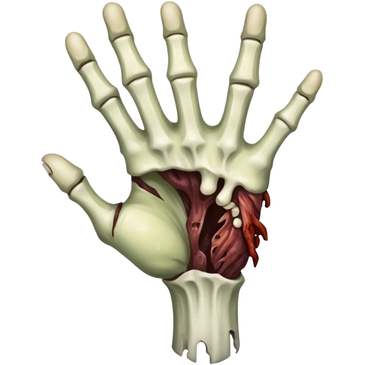 zombie hand grabbing emoji