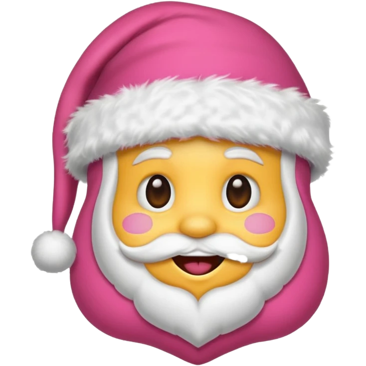 Santa hat pink emoji  emoji