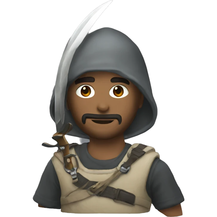 Emile with kukri emoji