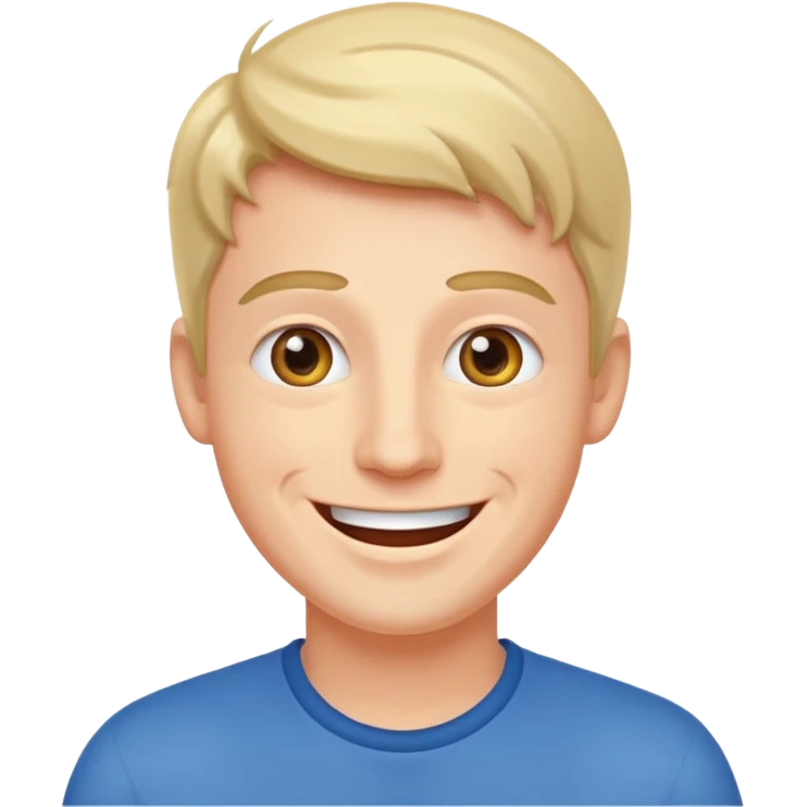 The joyful man emoji