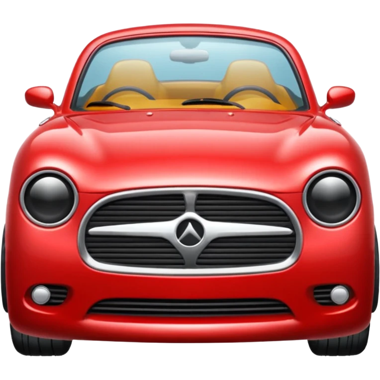 Auto rojo daili emoji