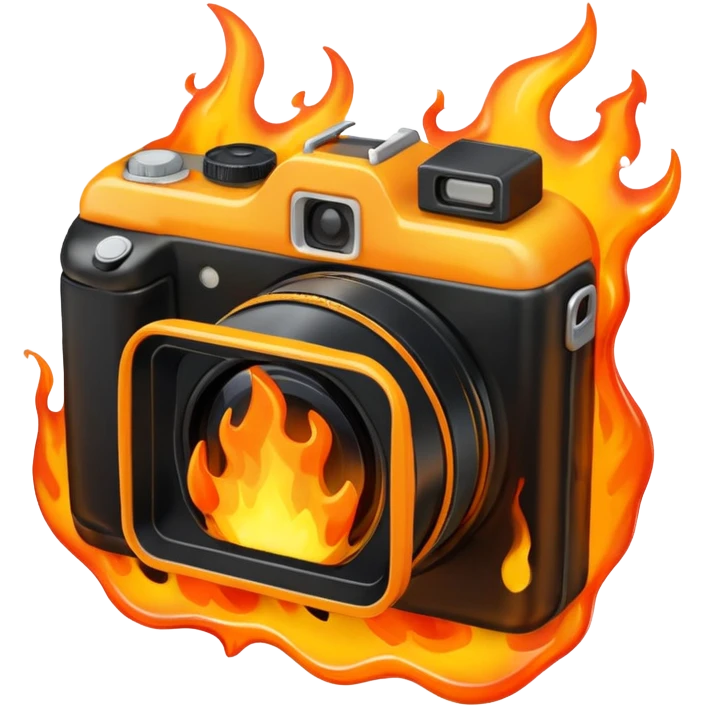 camera on fire emoji