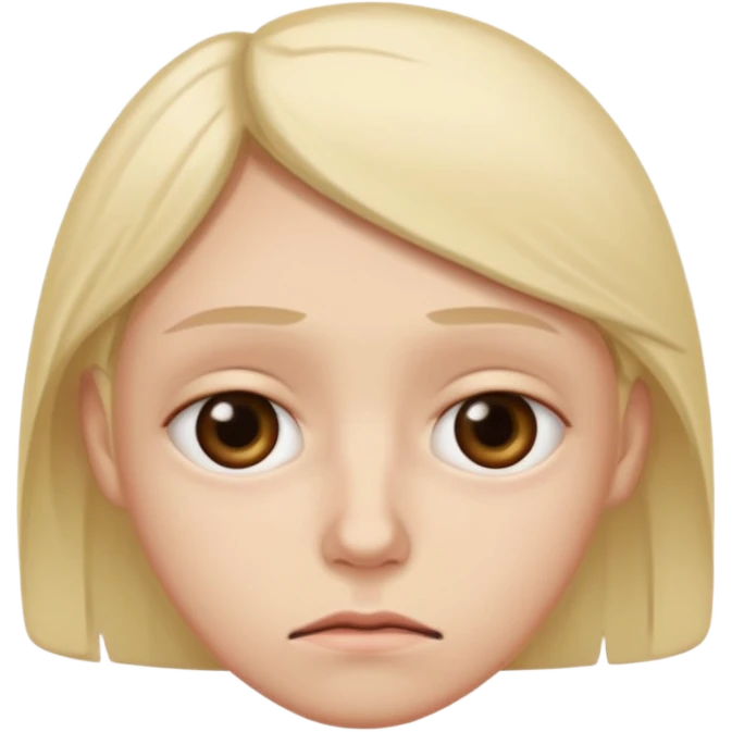 Ich bin müde und lustlos. emoji