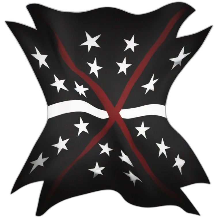 Flag of anarcho-primitivism emoji