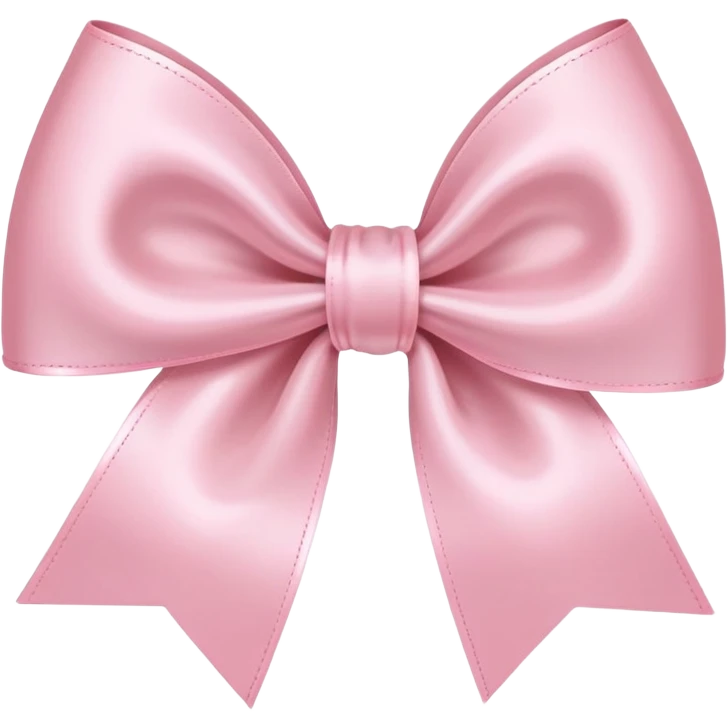 light pink bow on light pink bow emoji