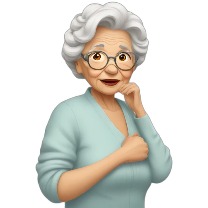 Abuela besos emoji