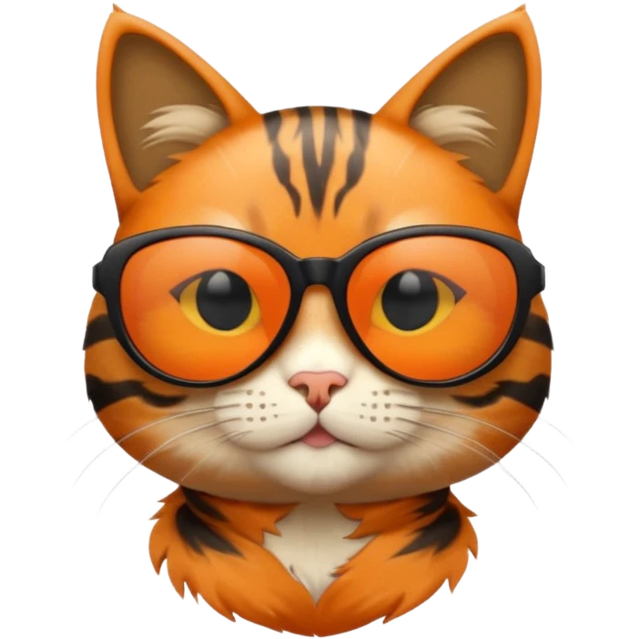 Cat wearing sunglasses emoji