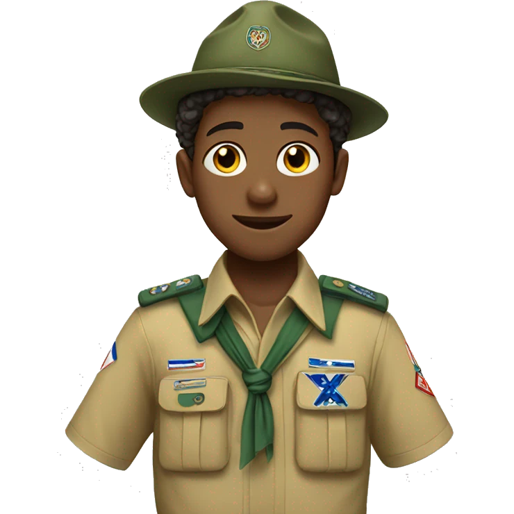 A boy in Israeli scouts uniform  emoji