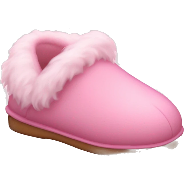 pink slippers with fluff aesthetic  emoji