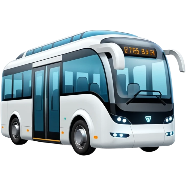 Modern autonomous electric bus  emoji
