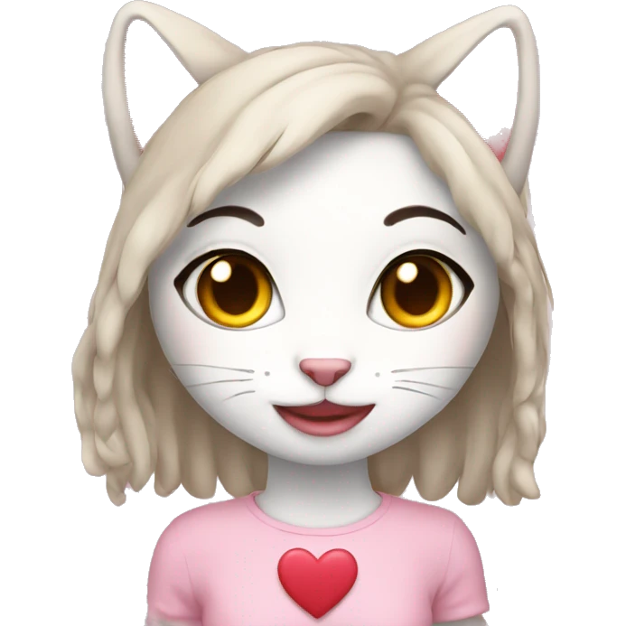 Love girl cat emoji
