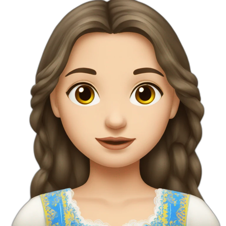 ukrainian-girl-brunette-long-hair-in-vyshyvanka emoji