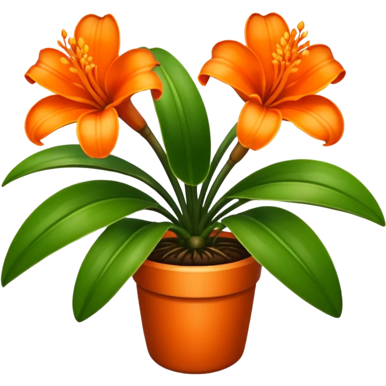 Clivia plant emoji